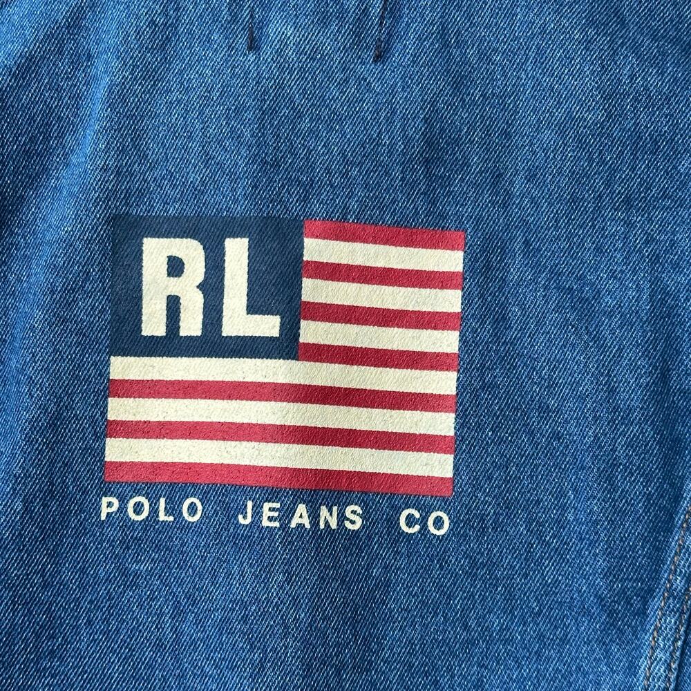 NWT Vintage Kids Ralph Lauren Polo Jeans Co. Denim Jacket RL Sz 6/6X - Picture 7 of 8